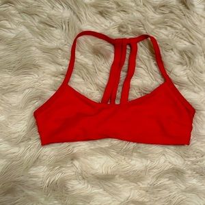 Athleta Red bikini top